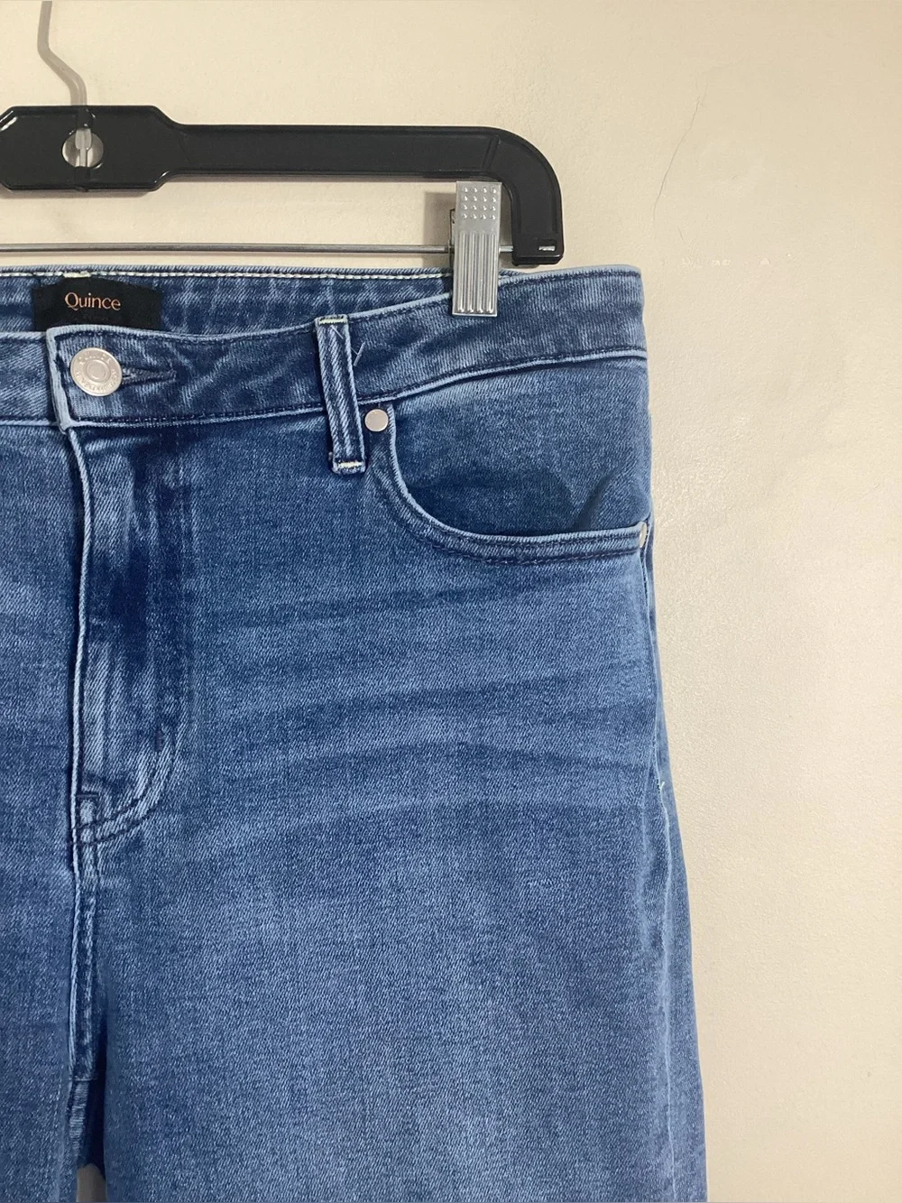 Quince Womens Stretch High Rise Straight Leg Jeans Size 31